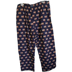 Polo Ralph Lauren Men's L Multicolor Cotton Flannel Sleep Lounge Pants 26" Insea